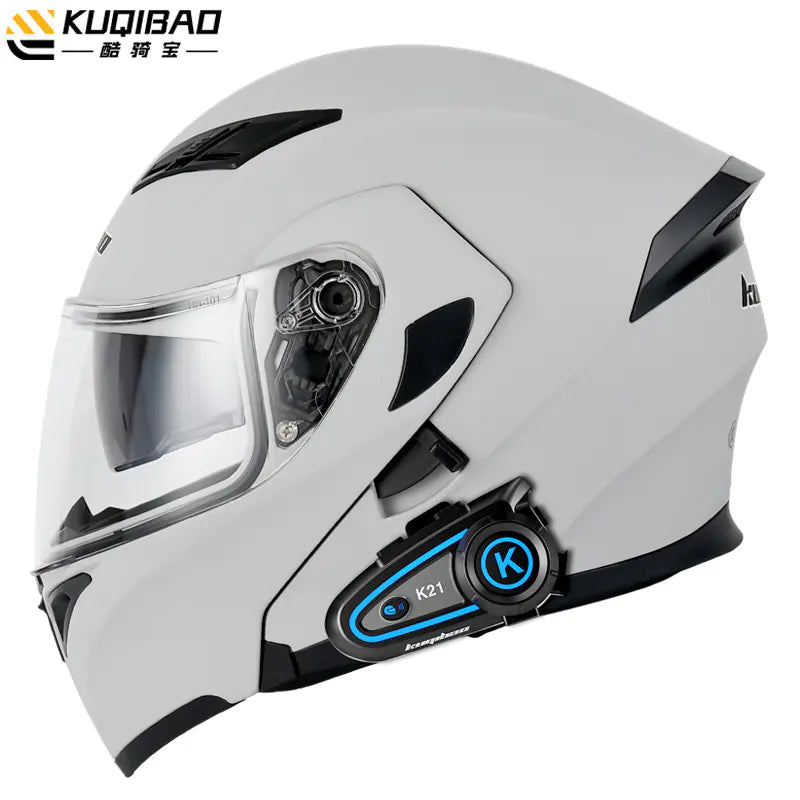 Cool Ride Dual Lens Motorcycle Helmet with Bluetooth