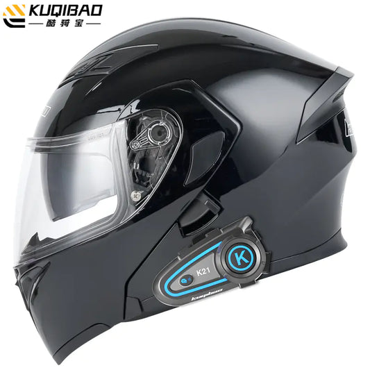 Cool Ride Dual Lens Motorcycle Helmet with Bluetooth