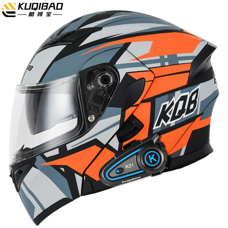 Cool Ride Dual Lens Motorcycle Helmet with Bluetooth